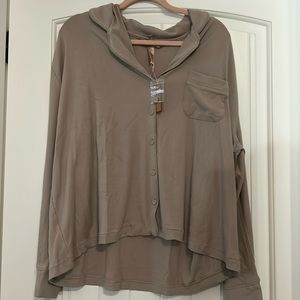 SKIMS NWT Taupe Pajama set (shirt and pants)